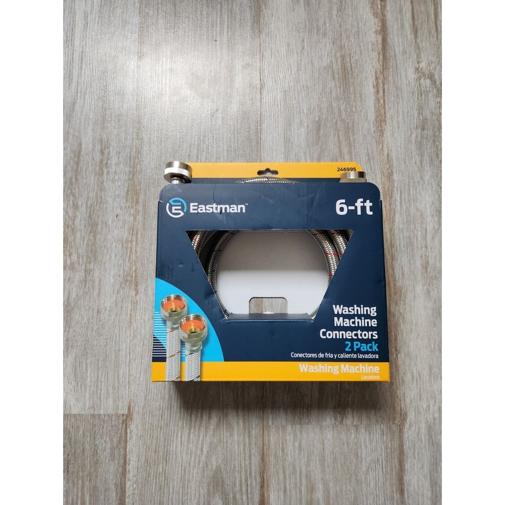 NIB OEM Eastman Washing Machine Connectors 2-Pack, 6ft 246995